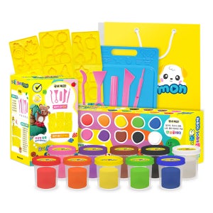 밀가루와 옥수수전분의 요미몬 안심클레이 기프트세트 유아선물 아이선물 촉감놀이 유치원선물