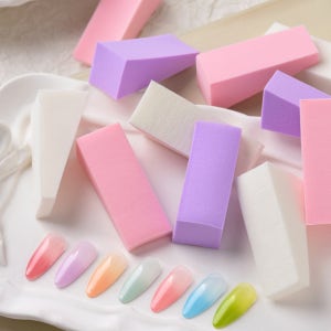 네일 그라데이션 삼각 스폰지 화이트 8개 치크아트 파우더 스펀지