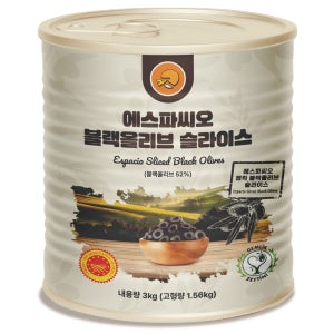 에스파씨오 블랙올리브 슬라이스 3kg, 6개