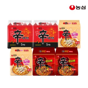 농심 신신툼툼볶볶 26입 (신라면10+신라면툼바8+신라면볶음면8)