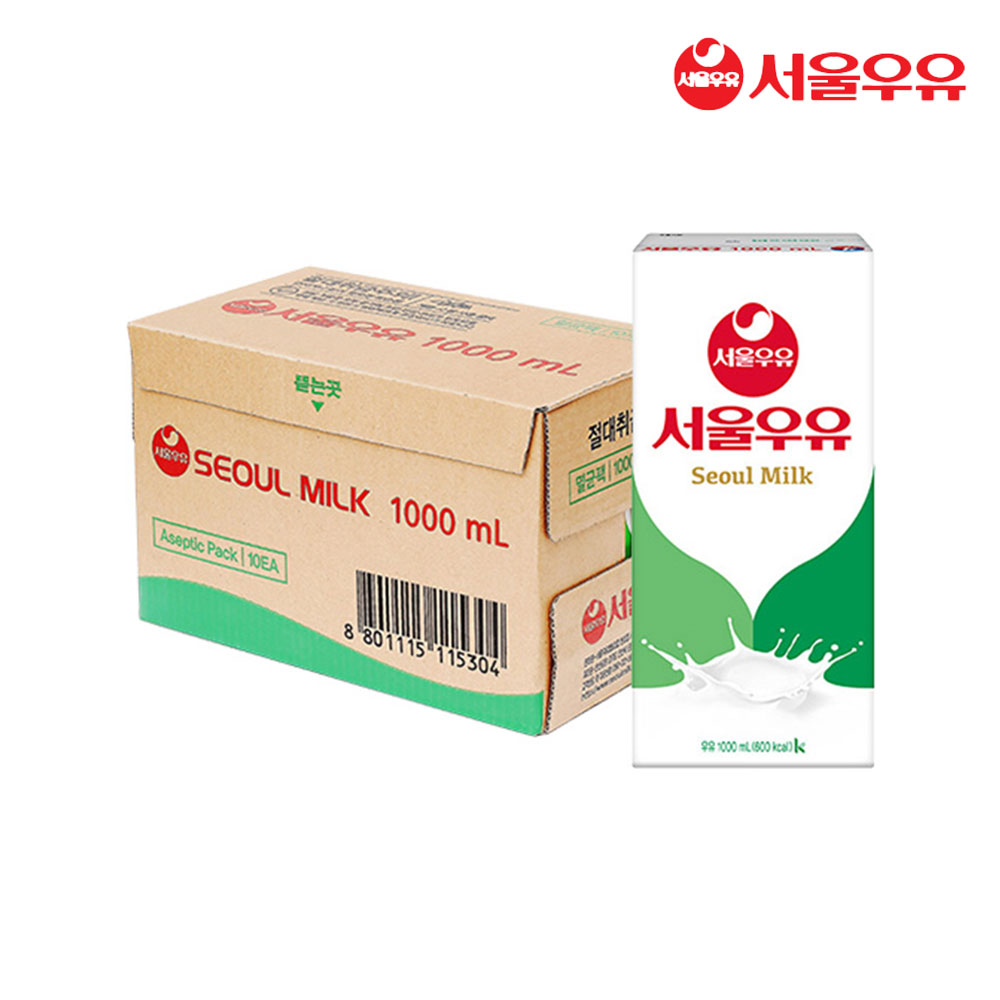 멸균흰우유 1L 10개입 (12,980원) (무료)
