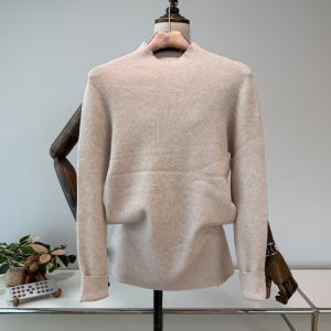 홀가먼트 반목 폴라 골지 슬림 니트티 4컬러