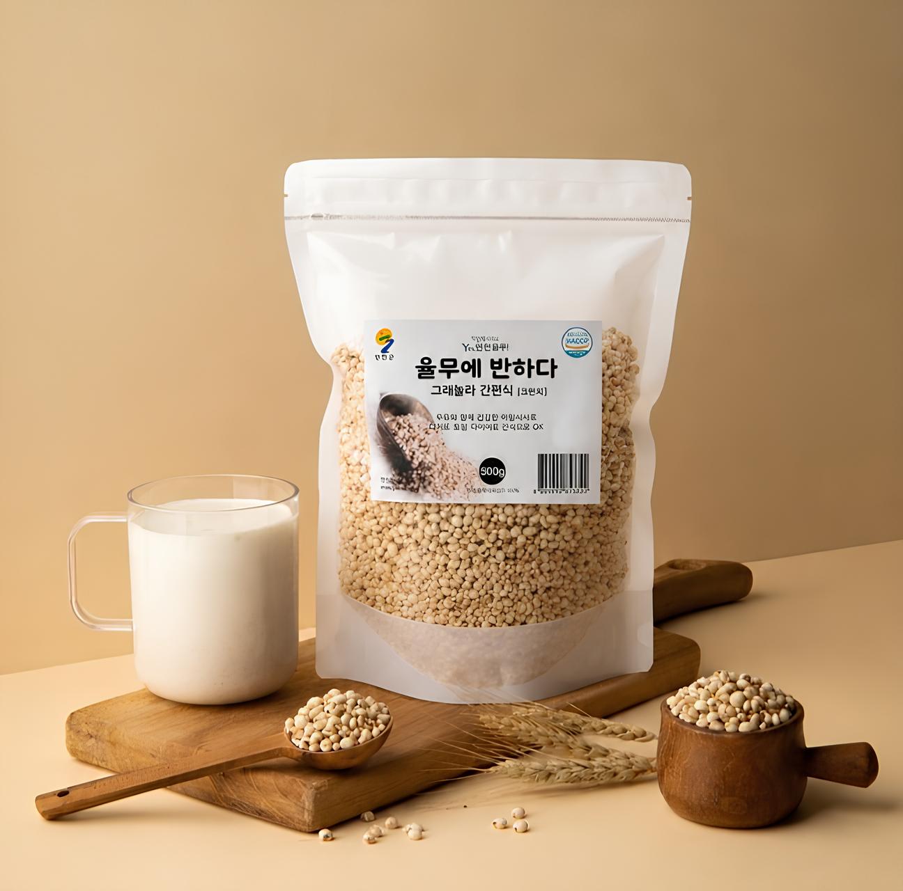 연천율무 100% 그래놀라 시리얼 토핑 크런치