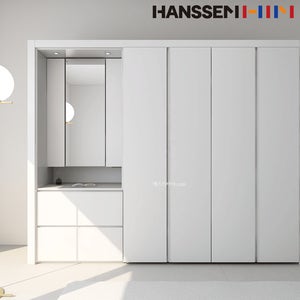 한샘 베이직 붙박이장 화장대 파우더장 서랍형 (2.3-2.7m)