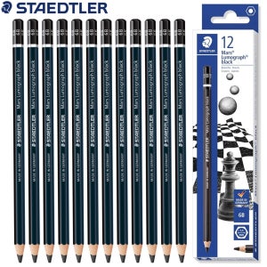 스테들러 마스 루모그라프 100B 블랙 연필 6B 1타 12자루 200x48x17mm
