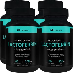 [미국배송] 마이라이프 내추럴스 락토페린 Lactoferrin 300mg 60정, 4개