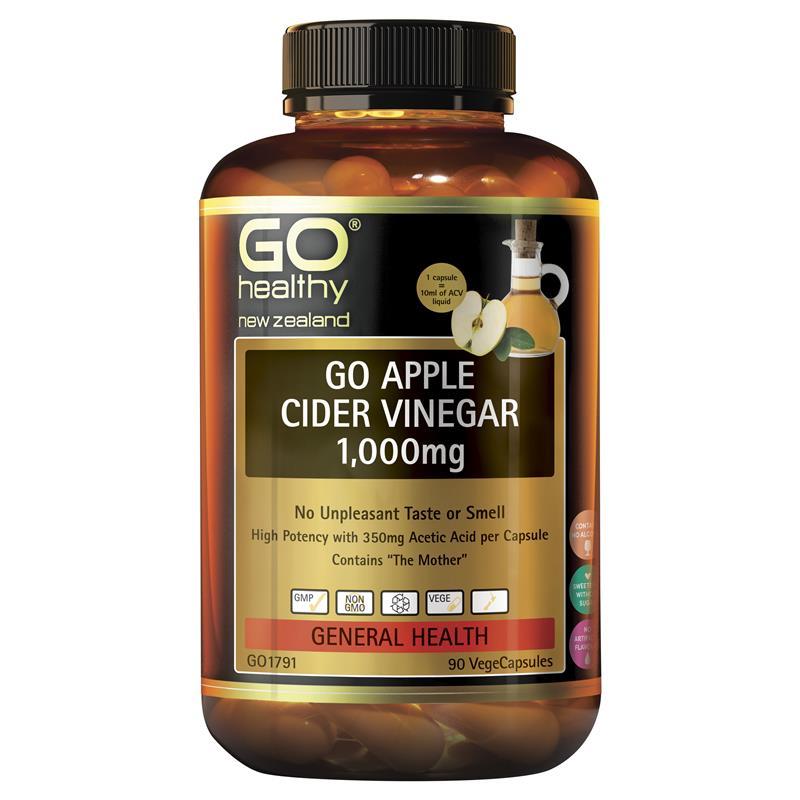 고 헬시 <b>애플 사이더</b> 비기너 <b>1000mg</b> 1개 90정 go healthy apple cider vinegar