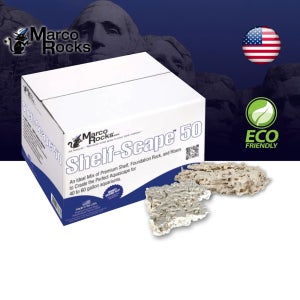 마르코락 쉘프 스케이프 50 네추럴 18kg 천연 산호석 성형락 산호초