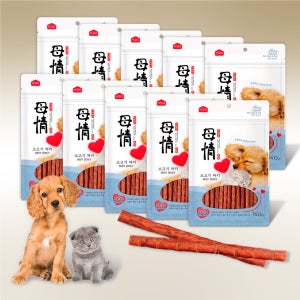 아스쿠 모정 져키 소고기 140g x10개 강아지 간식