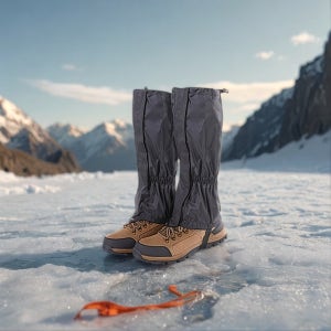 겨울 산행 준비물 등산 스펫츠 바지 밑단 고정 발목 토시 아이젠 세트