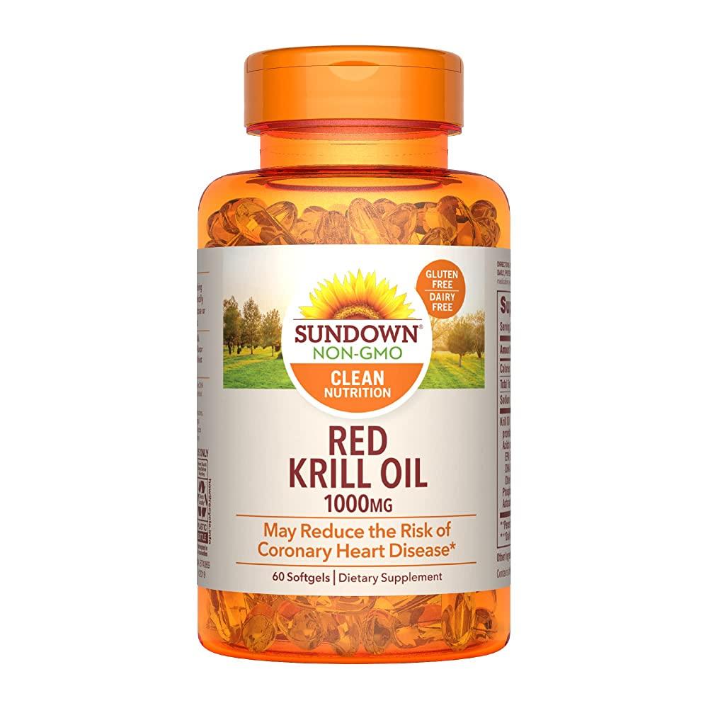 Sundown <b>레드 크릴 오일 1000mg</b> 60소프트젤