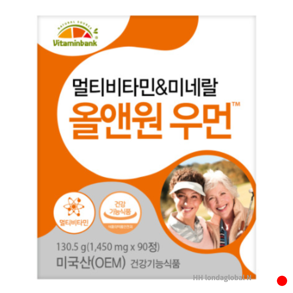 <b>비타민뱅크 여성</b> 멀티비타민 미네랄 올앤원 우먼 90정