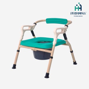 국산 현대메딕스 이동식변기 노인 이동변기 접이식 환자용 고급 HM-CC-02