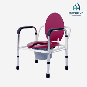 국산 현대메딕스 이동식변기 레자시트 노인 이동변기 환자용 HM-CC-01