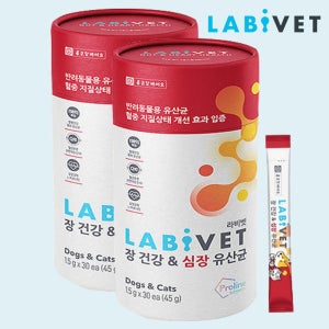 종근당 라비벳 장 건강 심장 유산균 30포, 2개
