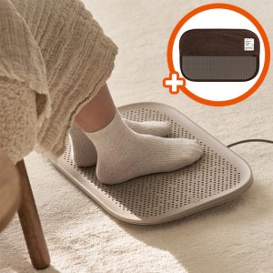 루메나 발난로 풋 워머 패드 전기 온풍기 머드베이지