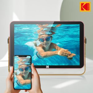 코닥 25.4cm(10인치) 스마트 디지털 액자 캠핑용 전자 앨범 배터리내장 RWF-108V