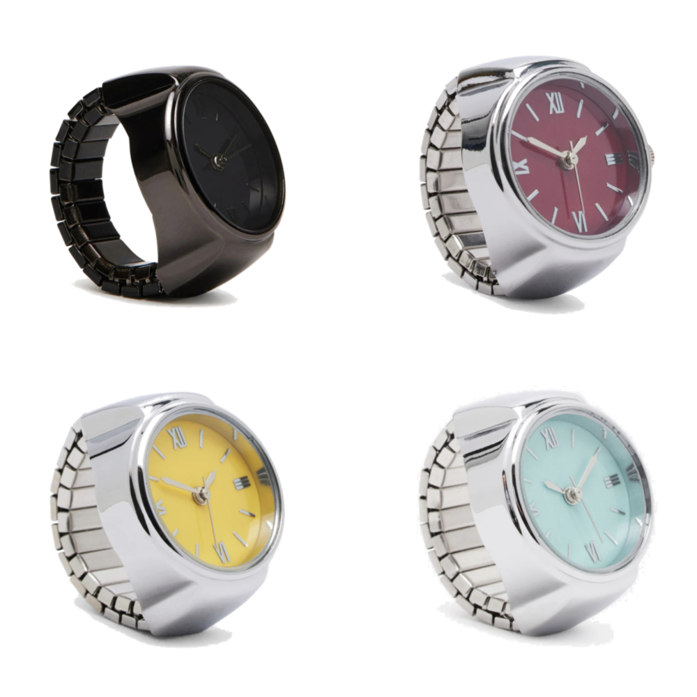 [STEVE MADDEN Watch Rinig] 스티브 매든 워치 링 반지 손가락 시계 제니 Black