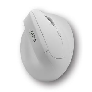 지클릭커 OFFICEPRO ERGO 버티컬 무소음 인체공학 블루투스 무선 OP70 화이트
