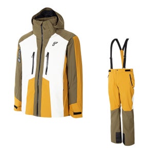 로이쉬 스키복 2425 DEMO (WHITE / OLIVE / MUSTARD)