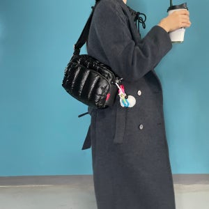 mddas 구름 패딩가방 여성 숄더백 호보 데일리 퀼팅 보부상 가방 나일론 미니 겨울