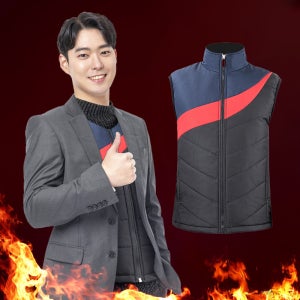 루센 국산 발열 조끼 골프 남성 여성 남여공용 열선 USB