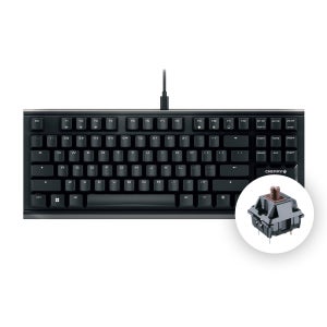 체리 키보드 MX 1.1 TKL 텐키리스 게이밍 기계식 키보드 블랙, 갈축