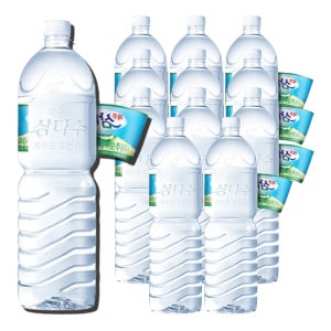 제주 삼다수 무라벨 2L, 12개