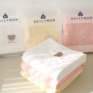 아기목욕타올 밤부 아기수건 샤워 신생아목욕타올 1장+1장