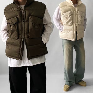 남자오버핏패딩조끼 패쪼 남자패딩베스트
