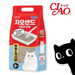 이나바 챠오샌드 고양이 모래 벤토나이트+카사바, 4kg, 1개