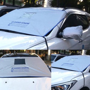 블랙박스형 성애방지커버 서리 방지 차량 덥게 승용차 덮개 차 앞유리 눈 겨울 성에 가림막