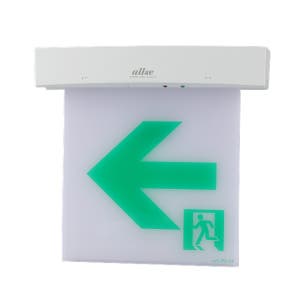 allse 거실통로유도등 천정형 중형 양면 한방향ICS200DL4-P +전선+브라켓+볼트 안전표시/신호
