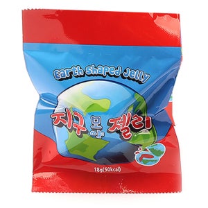 지구 모양 젤리 낱개 1개