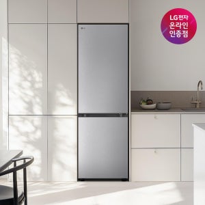 [도착보장] LG 디오스 모던엣지 M344MB14 빌트인 냉장고 344L 상냉장 하냉동 소형 원룸 미니 2도어 냉장고