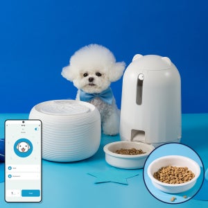 페키움 강아지 고양이 애견 자동 정수기 스마트 급식기 음수대 급수기 기획세트