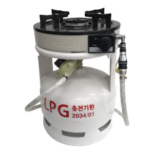 (500) 캠프마스터 5kg lpg 가스통 해바라기 버너 CAMP5 호스 세트 기본형 1m