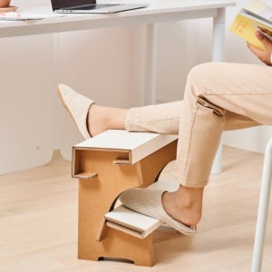 만족 발받침대 책상 사무실 2단 다리거치대