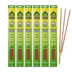 [헤븐센스] 캠퍼스 점보 인센스 스틱 5p x 6개 - 시트로넬라