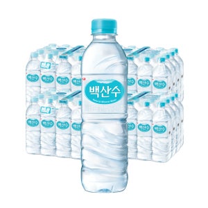 백산수 유라벨 500ml, 80개