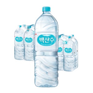 백산수 유라벨 2L, 12개
