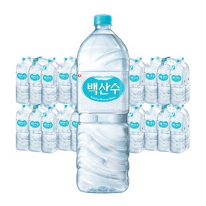 백산수 유라벨 2L, 48개