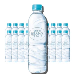 농심 백산수 무라벨 500ml, 20개
