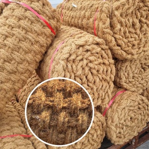 [타프앤툴] 등산로 산책길 주차장 보행 코코넛 매트, 야자매트 폭0.6 x 길이1m x 두께38mm