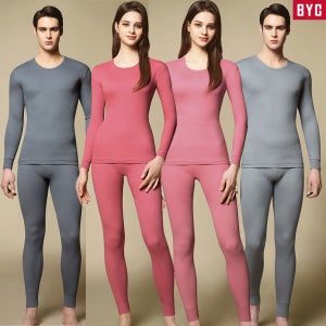 BYC 제임스딘 발열 내의 남녀 양면 긴팔상의 하의 바지 남자 여자 레깅스 타이즈 히트택