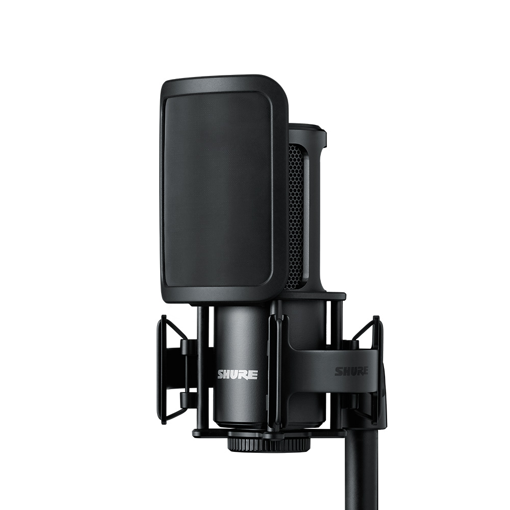 Shure [SHURE] 슈어 유선 콘덴서 마이크 세트 방송용 보컬용 노래 녹음용 SM4 KIT