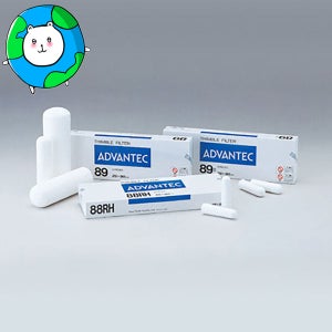 어드밴텍 35910250 No.89S 팀블 필터 원통여과지 ID22 OD25 L90mm Advantec Thimble Filter