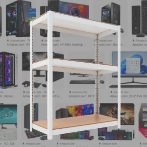 사무실 본체 랙 애플 삼성 LG HP 집 회사 데스크탑 거치대 철제 선반 6030120