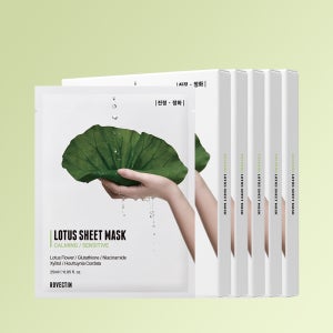 [워터겔 마스크]로벡틴 카밍 연꽃수 마스크 5 BOX (총 25매입)
