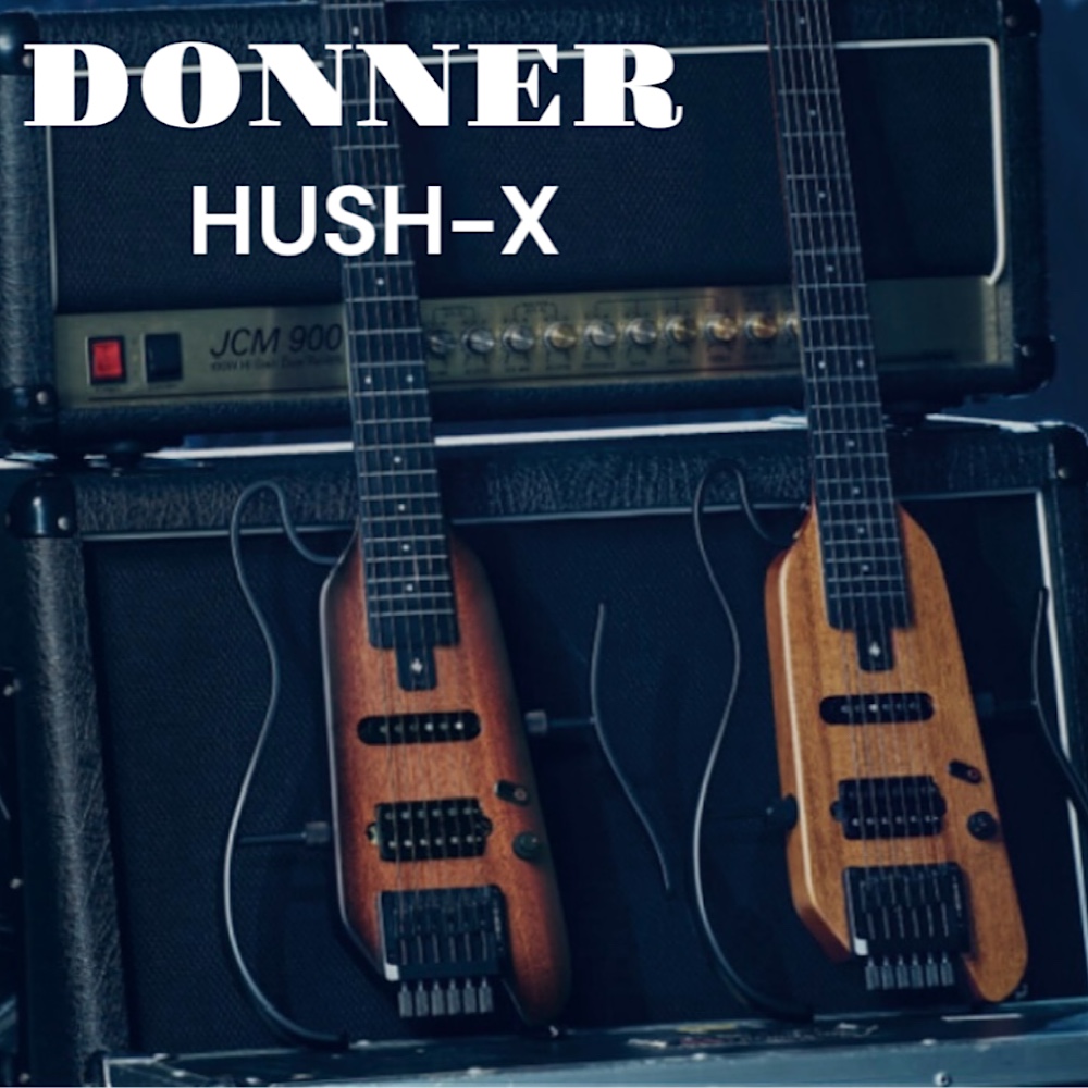 DONNER HUSH-X 도너 헤드리스 사일런트 일렉기타 분리 조립형기타